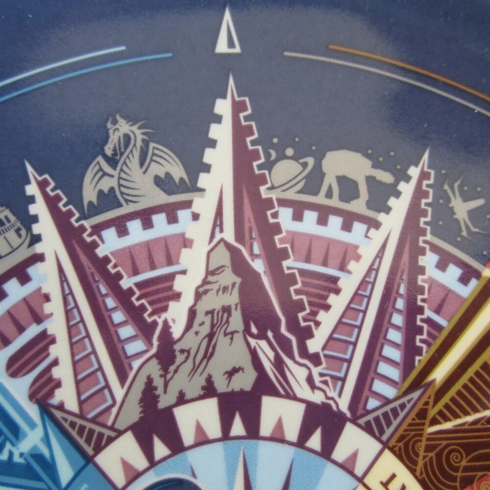 Disney Disneyland Resort Mickey Mouse Compass Discover the Magic Plates - Picture 4 of 6
